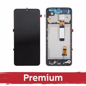 LCD displejs saderīgs ar Xiaomi Redmi A5 / Poco C71 melns ar rāmi OEM