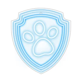 Hanging neon LED Paw Patrol on plexiglass - Paw OW-130246