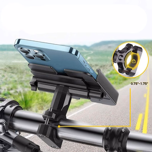Wozinsky metal bicycle phone turētājs, scooters melns (WBHBK3)