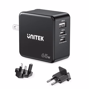 UNITEK P1117B mobilo ierīču lādētājs melns