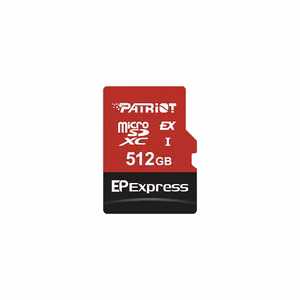 Patriot EP Express PEF512GEPEXMCX – карта памяти microSDXC 512 ГБ, до 800/600 МБ/с