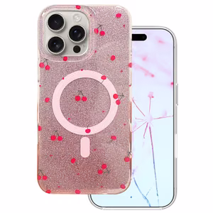Cherry Mag maciņš paredzēts iPhone 16 Pro Max 6,9" ar spīdumiem