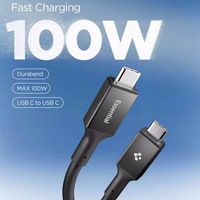 Spigen EB10020CC USB-C kabelis 100W 200cm - Melns