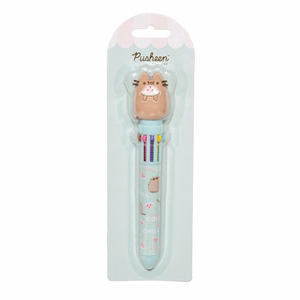 Pusheen Foodie Collection 10 krāsu automātiskā lodīšu pildspalva ar 3D figūriņu