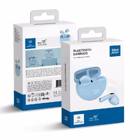Blue Star (TX3) TWS Bluetooth bezvadu austiņas zilas