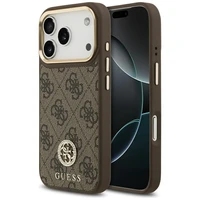 Guess 4G Strass Logo magnētiskais viedtālruņa apvalks iPhone 17 Pro - brūns