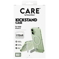 CARE by PanzerGlass Funkcionālais apvalks ar statīvu Magnētiskais iPhone 17 - Caurspīdīgs