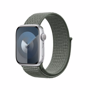 Crong Nylon sporta siksniņa Apple Watch 44 / 45 / 46 / 49 mm, militāri zaļa