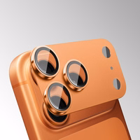 Tempered stikls Tel Protect 95% AR+AF Full Metal kameras aizsargs on camera for Iphone 17 sudraba (camera island)