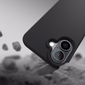 Etteri Silikona Mag maciņš for iPhone 16e / 17e melns