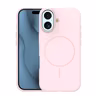 Силиконовый тонкий Mag чехол для iPhone 17 6,3" светло-розовый