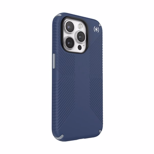 Speck Presidio2 Grip vāciņš ierīcei iPhone 15 Pro, “Coastal Blue / Dust Grey” krāsā
