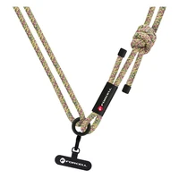 FORCELL F-DESIGN S10X165 šķērsvirziena telefona siksniņa ar regulējamu garumu (maks. 82,5cm cilpā) zaļa rozā violeta