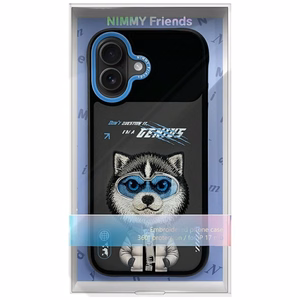 Nimmy Cool&Cute 2.0 vilka viedtālruņa apvalks iPhone 17 - melns