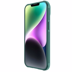Nillkin CamShield Pro viedtālruņa apvalks iPhone 14 Plus bruņots apvalks ar kameras aizsargu zaļš