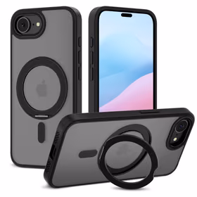 Tech-Protect MagRing MagSafe viedtālruņa apvalks iPhone 16e - matēts melns