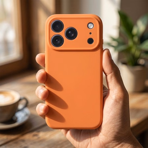 Maciņš iPhone 17 Pro Max / 18 Pro Max (zema kameras mala) Forcell F-Protect Rubber Premium, saderīgs ar MagSafe, oranžs