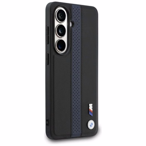 BMW Perforated Stripe Logo MagSafe Maciņš for Samsung Galaxy S26 - zils