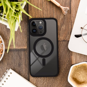 Magnētiskais viedtālruņa apvalks COLOR EDGE MAG COVER ar MagSafe iPhone 14 Pro melns