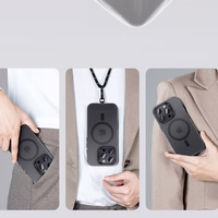 Benks magnētiskais Lucid Armor viedtālruņa apvalks (B065) Iphone 16 Pro melns (ar kameras vadības pogu)