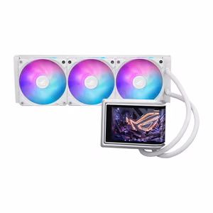 Asus ROG RYUO IV 360 ARGB - visintegrētais ūdens dzesētājs, 12 cm (balts)