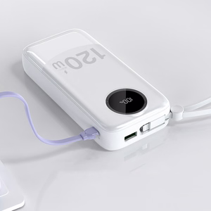 Dudao K13Pro 20000mAh внешний аккумулятор со встроенным кабелем - Белый