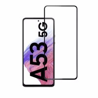 Aizsargstikls Blue Star - SAMSUNG A53 5G ar pilnu ekrānu (ar pilnu līmējumu, ar rāmi, mazā izmēra) - melns