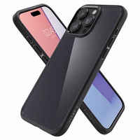 Spigen Ultra Hybrid viedtālruņa apvalks iPhone 15 Pro Max - Caurspīdīgs melns