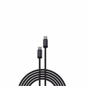 Devia kabelis Gracious EC646 PD USB-C - USB-C 1,0 m 60W 3A melns