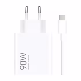 Xiaomi HyperCharge Combo 90W 6.1A USB-A sienas lādētājs ar USB-C kabeli - balts