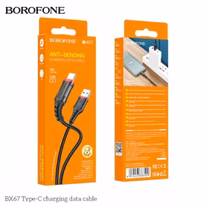 USB Cable Hoco "BX67" Black "Type-C" 100cm