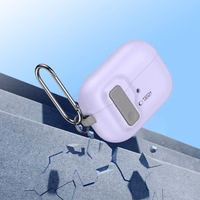 Tech-Protect Slim Hook apvalks ar karabīni Apple AirPods Pro 1 / 2 – violets