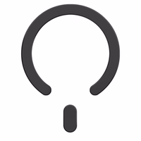 MagSafe Tech-Protect MMP-200 magnētiskais gredzens tālrunim - melns