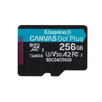 Kingston atmiņas karte 256GB microSDXC Canvas Go Plus Gen4 200MB/s A2 U3 V30