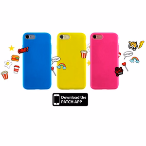 PURO Patch Mania vāciņš ierīcei Samsung Galaxy A3 (2017) ar 5 dekoratīvām uzšuvēm, dzeltens