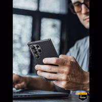 Benks Magnētiskais Armor Air Kevlar apvalks viedtālrunim Samsung Galaxy S24 - melns