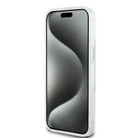 DKNY šķidrā spīduma vairāku logotipu viedtālruņa apvalks iPhone 15 / 14 / 13 - balts
