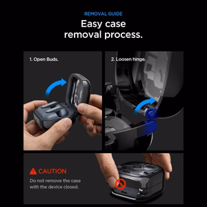 Spigen Ultra Hybrid Zero One maciņš priekš Samsung Galaxy Buds 4 / 4 Pro - melns