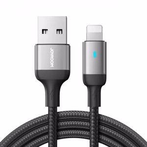 Joyroom Extraordinary Series A10 USB-A / Lightning 2.4A kabelis 1.2 m - melns
