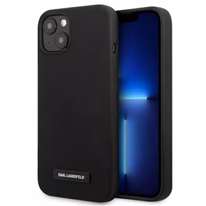 Karl Lagerfeld Silicone Plaque чехол для iPhone 13 mini - чёрный