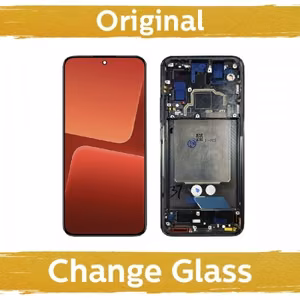 LCD Displejs saderīgs ar Xiaomi 13 ar rāmi / Melns / (Atjaunots: Ķīna)