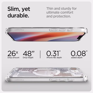 Spigen Ultra Hybrid Magnētiskais viedtālruņa apvalks iPhone 16e Zero One - balts