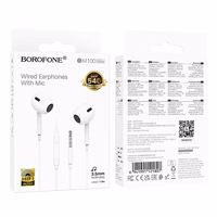 Borofone Austiņas BM100 Max Fuente ar mikrofonu baltas