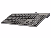 A4Tech KV-300H keyboard USB QWERTY melns, pelēks