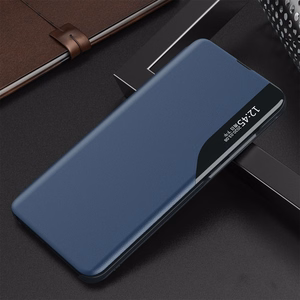 Eco Leather View apvalks ar atveramu vāku un statīva funkciju Samsung Galaxy S22 + (S22 Plus) zils