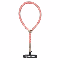 FORCELL F-DESIGN L8X36 rokas telefona siksniņa ar regulējamu garumu (maks. 18cm cilpā) rozā balta