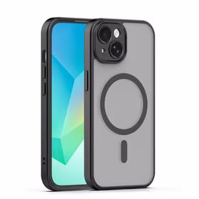 Mag Matt maciņš iPhone 15 6,1" melns