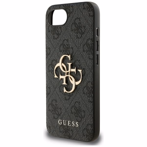 Guess 4G Big Logo apvalks iPhone 16e - Melns