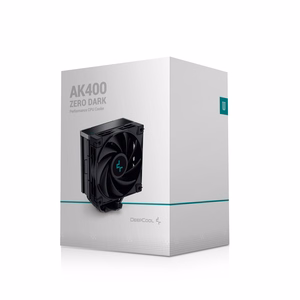 DeepCool AK400 ZERO DARK procesora gaisa dzesētājs 12 cm melns 1 gab.