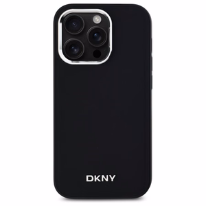 DKNY Vienkāršs logotips Magnētiskais viedtālruņa apvalks iPhone 14 Pro - melns